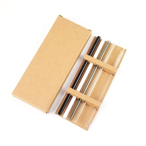 Hiện Đại Thân Thiện Với Môi Tái Sử Dụng Thủy Tinh Borosilicate Rơm Bộ Phổ Biến Thẳng Làm Sạch Bàn Chải Sử Dụng Hàng Ngày Có Sẵn Đầy Màu Sắc - Product Image 3