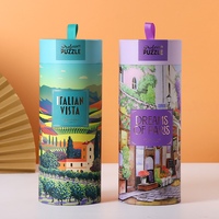 Tube en carton rond écologique de luxe pour l'emballage et le rangement d'œuvres d'art, avec couvercle à ruban