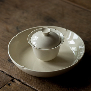 Porcelain Gaiwan <b>Tea</b> <b>Set</b> With Lid Round Dehua Ceramic Kung Fu <b>Tea</b> Serving For Afternoon <b>Tea</b> - Product Image 4