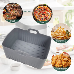<strong>Air</strong> <strong>Fryer</strong> <strong>Silicone</strong> <strong>Pot</strong>,Food Safe Heat Resistant Easy Cleaning Non Stick <strong>Air</strong> <strong>Fryers</strong> <strong>Silicone</strong> Liner for Basket Accessories - Product Image 5