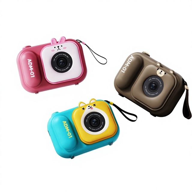 Children Student Mini Digital Camera 2.4 Inch Screen HD Video Continuous Shooting TF Card CMOS 40MP Micro SLR Photography