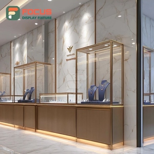 Minimalist Boutique Jewelry Display Counter Metal <b>Frame</b> Jewelry Shop Display Counter - Product Image 2