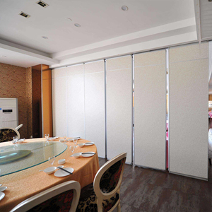 Panel plegable de madera para restaurante, divisor acústico deslizante operable para pared, precio barato, tipo 85, Tipo 65, 100 - Product Image 1