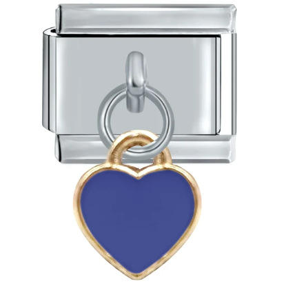 0019-coeur bleu foncé