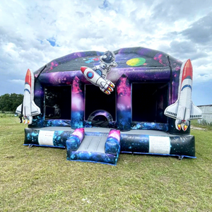 Castillo inflable infantil para fiestas al aire libre, domo inflable tipo moonwalker, castillo inflable comercial para niños. - Product Image 1