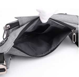 Bolso de pecho de moda para hombre, antirrobo, impermeable, multibolsillo, para <span class=keywords><strong>bicicleta</strong></span>/senderismo/trotar, cierre de cremallera, bandolera, correa de hombro - Product Image 6