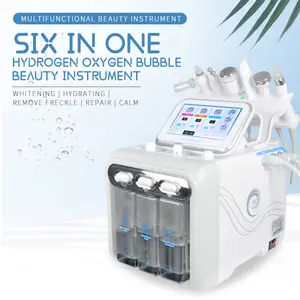 6 in 1 kleine Blase Schönheit Tiefen reinigung Hydra Aqua Peeling Spay Wasserstoff Sauerstoffs trahl Gesichts maschine