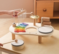Hot Selling Wooden Xylophone Drum Percussion Busy Board Educational Music Instruments