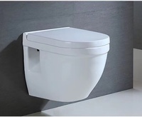 Salle de bain sans bord Bidet Toilette Céramique Sanitaire Toilette Murale Accrochée Toilette WC