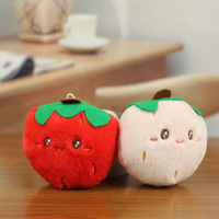 Vente en gros OEM personnalisée pour porte-clés en peluche, animal en peluche doux, miroir de voiture, rembourrage en coton PP, cadeau d'anniversaire unisexe souple