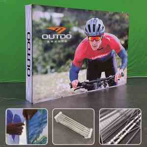 Có thể điều chỉnh 8x8ft biểu ngữ lớn đứng Pop Up biểu ngữ đứng cho tradeshow phương tiện truyền thông tường - Product Image 4