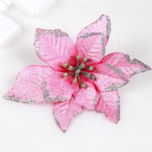 V-1331 Petit 13cm Fleur De Noël Artificielle Pour La Décoration - Product Image 3