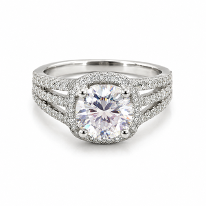 Anello Pavé per Donne, Elegante Gioiello Scintillante alla Moda - Product Image 1
