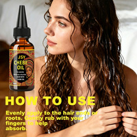Huile capillaire Chebe hydratante, nourrissante en profondeur, éclaircissante et lissante, huile essentielle pour cheveux secs, cassants et crépus