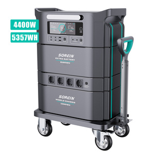 Sorein 2024 Most Popular 5Kwh <b>Solar</b> <b>Generator</b> 5000W 220V 230V Portable Power Station 5000W With <b>Solar</b> - Product Image 1