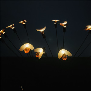 Lucioles solaires abeille abeille lumière feu de feu lampe Type Noël Jour jardin pelouse course lumière solaire lampe chaîne - Product Image 1