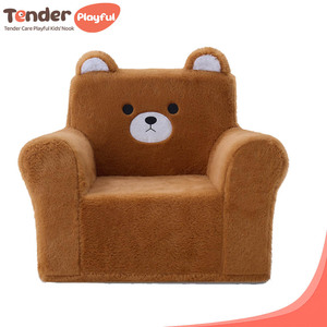 Tendre Ludique OEM Chaise carrée personnalisée <span class=keywords><strong>pour</strong></span> tout-petits <span class=keywords><strong>Fauteuil</strong></span> confortable en mousse <span class=keywords><strong>pour</strong></span> enfants avec motif d'ours de dessin animé - Product Image 1