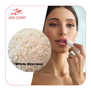 JHD Bulk Cosméticos Grau Branco Beeswax Pellets Para Vela Fazendo