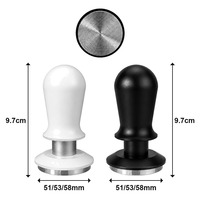 Tasseur à expresso à pression constante 51 53 58 mm 30 lbs, triple ressort, calibré, avec clic sonore, outil de barista