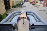 Bateau ponton de luxe en alliage d'aluminium de 27 pieds, certifié CE, croiseur sportif 200 CV, pour loisirs, tourisme et patrouille, fabrication sur mesure