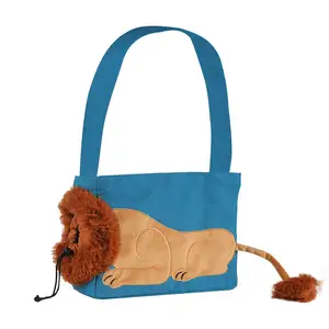 Liebliche kleine Haustier-Tasche Löwenform Katze Tragetasche Bote-Tasche Ausgehende tragbare Haustiertasche