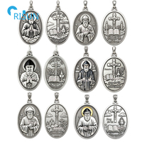 Porte-clés, pendentif, collier, médaillon personnalisé du Saint patron catholique Charbel Makhlouf, médaille personnalisée de Saint Charbel