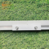 Kit de connecteurs de rail solaire en aluminium pour la jonction de rails, accessoires de montage solaire pour les supports de toit, de sol et de carport photovoltaïques