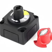 Interrupteur de déconnexion de batterie 75A, coupe-circuit rotatif pour voiture, camping-car, bateau - Robuste