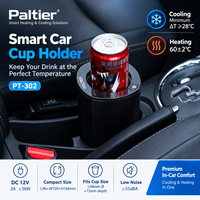 Porte-gobelet intelligent pour voiture, 12V, chauffant et refroidissant, gadget électronique automobile PT302 pour console centrale de véhicule