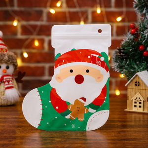 Bolsa de Mylar Impresa Personalizada de Grado Alimenticio con Cierre, Forma Especial Navideña, a Prueba de Fugas, Reutilizable, Embalaje OEM ODM Directo de Fábrica - Product Image 3
