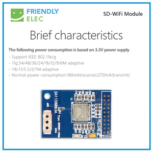 โมดูลไร้สาย SD WiFi ที่ใช้งานร่วมกันได้กับ Smart210 Tiny210 mini210s mini6410 Tiny6410 บอร์ดพัฒนาแบบฝังตัว - Product Image 2