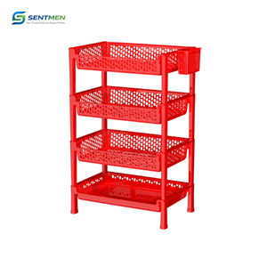 Duy Tan Plastic <b>Kitchen</b> <b>Storage</b> Rack 4 Tier Organized Basket Shelf <b>Unit</b> Container <b>For</b> Vegetables Spices And Utensils - Product Image 3