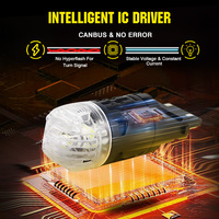 Nouvelles ampoules LED super lumineuses pour voiture, feux de jour/stop/arrière 1156/1157 7440/7443 3156/3157 12V 30W sans polarité Canbus Blanc Rouge