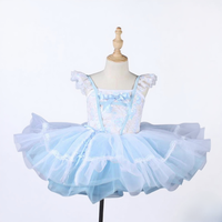 Ballet Tutu jupe princesse paillettes scène Performance Costume gaze gonflée Silhouette taille naturelle robe de danse professionnelle