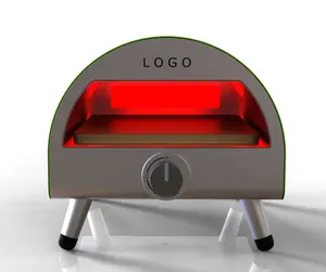 Nieuwe Goedkope Gas Ontslagen Outdoor Pizza Oven Met 12 Inch Pizza Stone Voor Thuis Gebruik