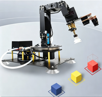 Code source ouvert pour un bras robotique de vision à six axes avec cœur PLC, pompe à air en alliage d'aluminium, ventouse 24V 1kW contrôlée par application mobile