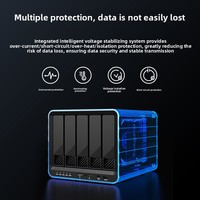 Enclosure Disk Array Lima Bay yang Mendukung Delapan Tingkat RAID, Kompatibel dengan Drive 25/35-Inci, Model X0244, Catu Daya 12V 8A
