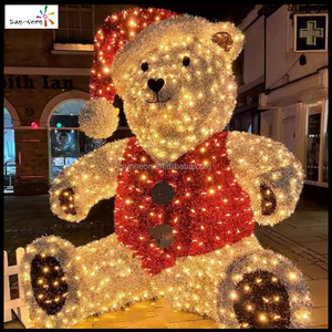 Luces Decorativas Navideñas para Exteriores con Motivo de Oso Polar LED, Clasificación IP44, 2700K Blanco Cálido, Fácil Instalación - Product Image 2