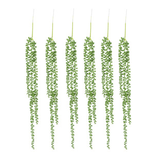 Plante artificielle murale suspendue Wen Hope Lover's Tears Vine, succulente verte, 36 pouces de long, pour intérieur et extérieur - Product Image 4