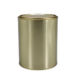 Factory Price Cylindrical Tinplate Can With Tight Lid For Paint