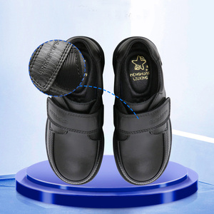 Zapatos Escolares de Cuero Vacuno para Adolescentes, Zapatos Negros para Niños de Secundaria - Product Image 5