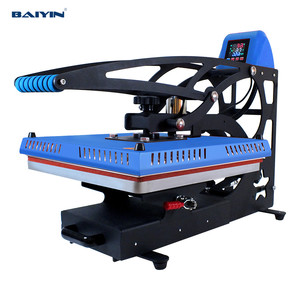 เครื่องรีดร้อนกึ่งอัตโนมัติ Baiyin สำหรับงานพิมพ์ลายเสื้อยืดแบบซับลิเมชั่น ขนาด 38x38 ซม. 110V/220V - Product Image 1