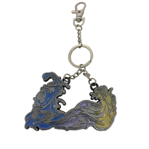 Llavero esmaltado con forma de animal personalizado, llavero de metal con diseño colorido de rinoceronte y pangolín con cierre de langosta para regalos y recuerdos - Product Image 3