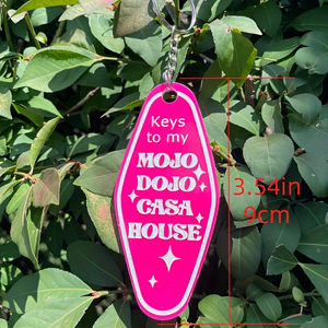Keys My MOJO DOJO <span class=keywords><strong>CASA</strong></span> Acryl Ölbeständiger Schlüsselanhänger & Gepäckanhänger Charm für Frauen - Y2K-Stil Valentinstag Geschenk - Product Image 4