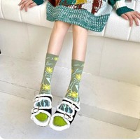Chaussettes unisexes inspirées de l'art, motifs de peintures célèbres et abstraites, avec blocs de couleurs vibrants, chaussettes décontractées douces pour un usage quotidien, chaussettes tendance