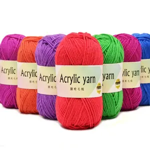 wholesale yarn 100% acrylic 4 ply acrylic yarn for knitting