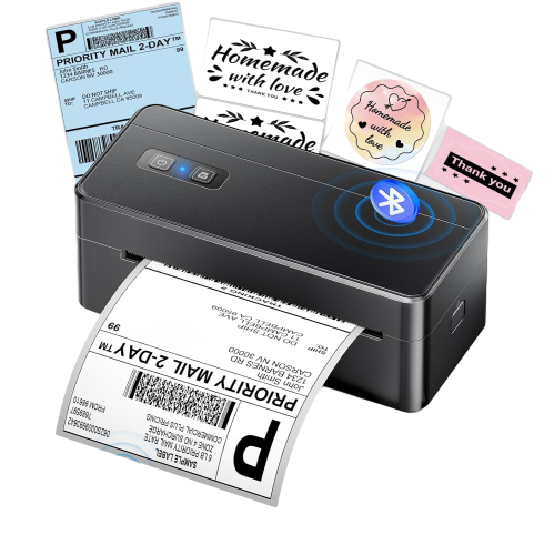 Phomemo 2410 BT Wireless Label Maker Shipping Label Printer 4x6 Thermal Label Printer Barcode Printer for Business/Warehouse
