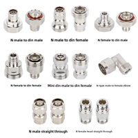Adaptador de alimentador de conector hembra doble 50-12 1/2 1/2, adaptador de RF de conector hembra doble de