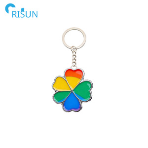 Portachiavi Personalizzabile con Logo, a Forma di Cuore Arcobaleno, Quadrifoglio, Bandiera, Farfalla, <span class=keywords><strong>Luna</strong></span>, Sole, Amore - Llavero - Product Image 4