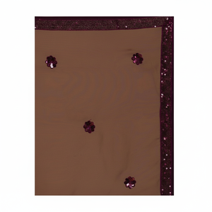 Vestidos de Fiesta Elegantes de Georgette Bordados en Morado, Lehenga Choli para Eventos - Product Image 1